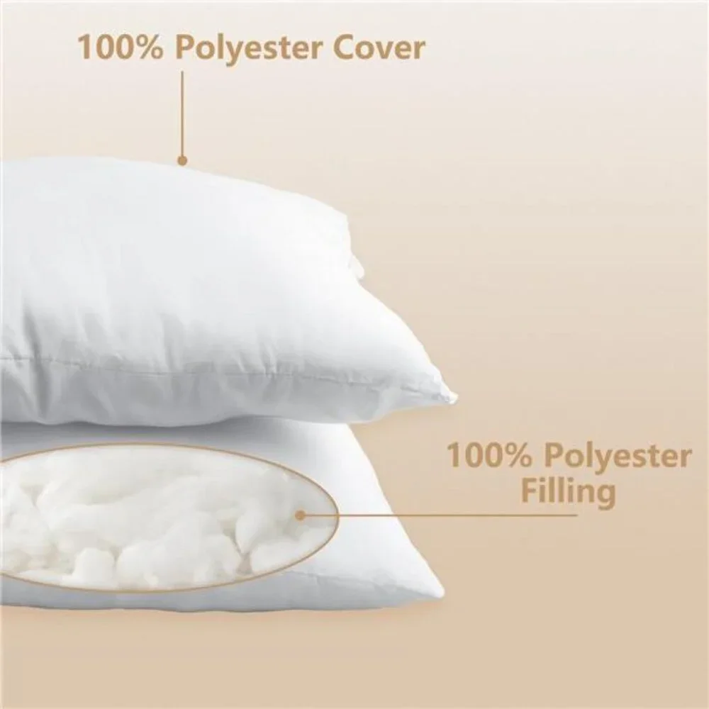 Luxury Throw Pillow Inserts, Pack of 6, 20 x 20 inches Hypoallergenic Ultra